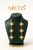گوشواره آویز طرح گل کد 1