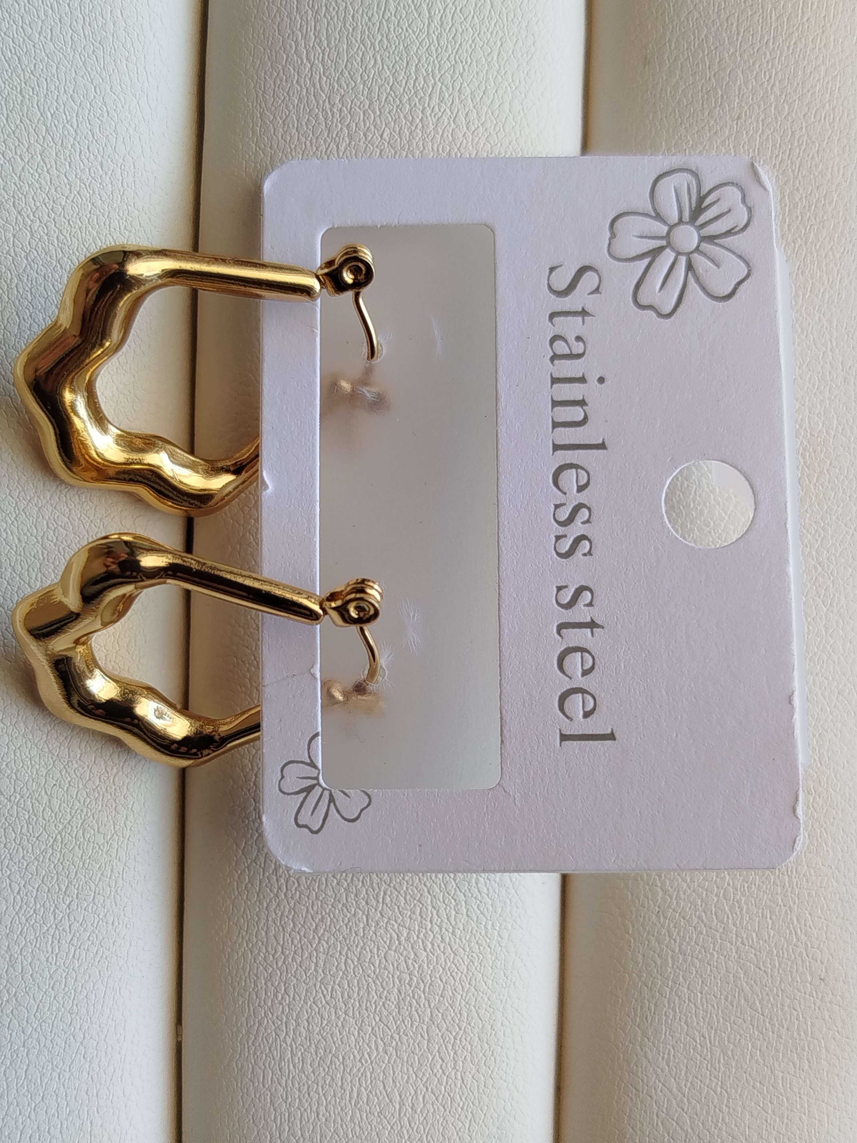 گوشواره  چفتی طرح طلا کد 79