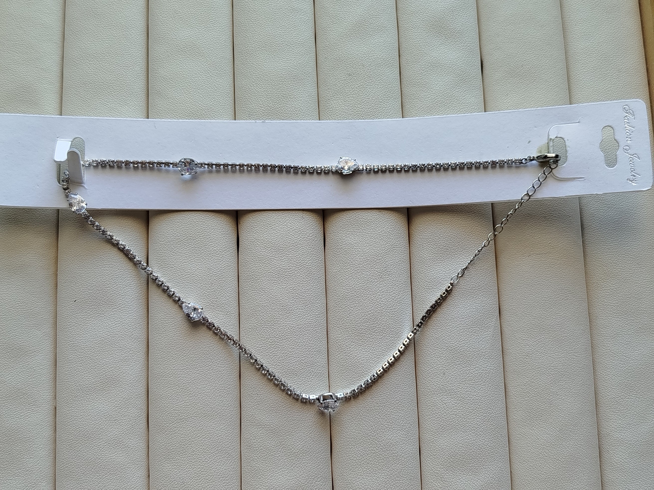 گردنبند مجلسی تمام نگین وارداتی کد 70