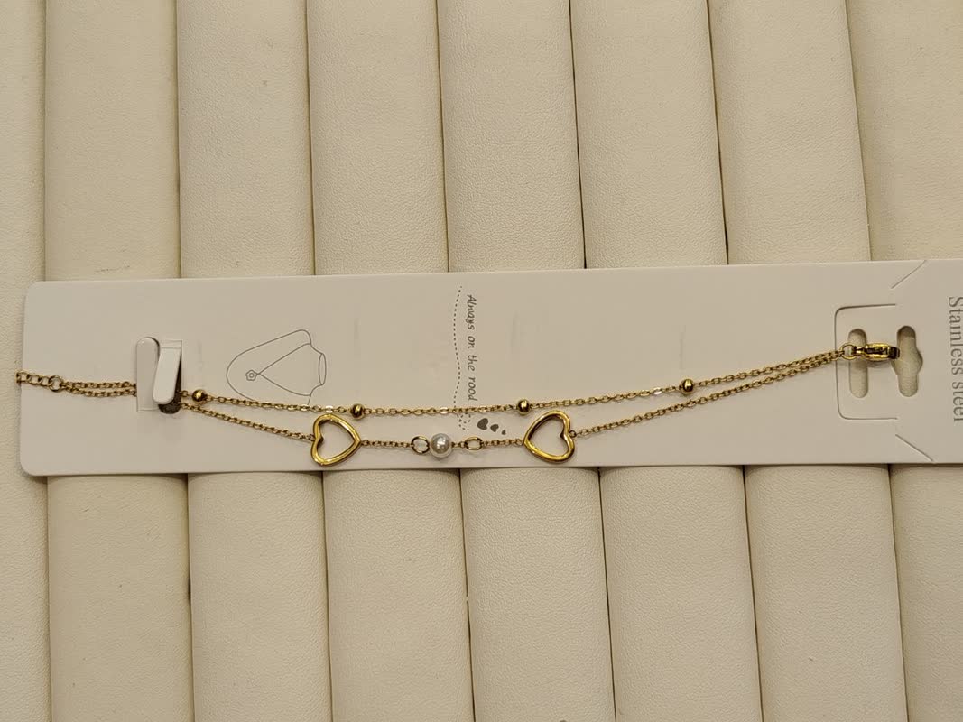 دستبند دولاین گوی و قلب کد 43