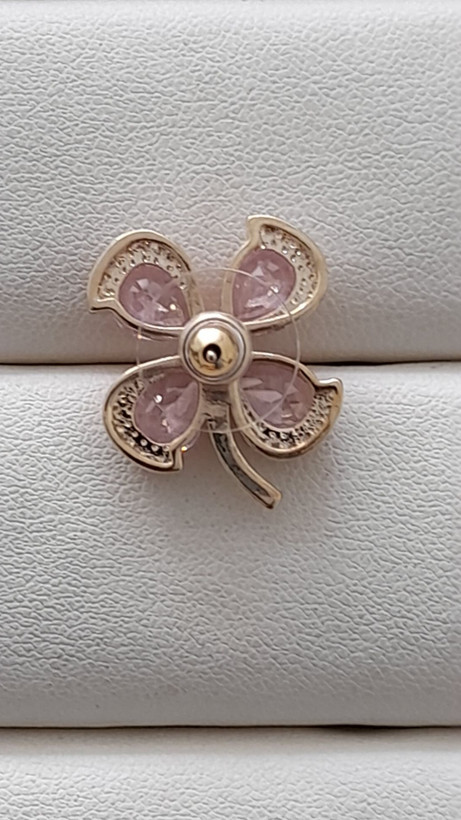 گوشواره فول نگین طرح گل کد 102