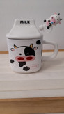 ماگ سرامیکی نی دار وارداتی طرح گاو کد 5