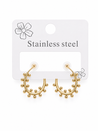 گوشواره میخی طرح طلا کد 75