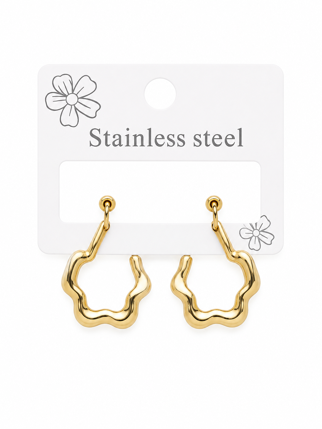 گوشواره چفتی طرح طلا کد 79
