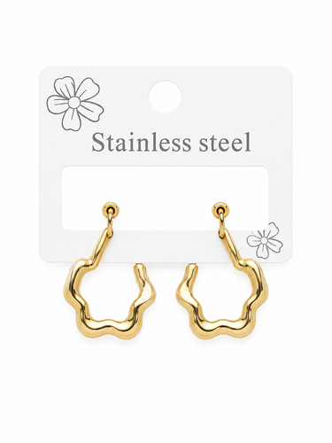 گوشواره چفتی طرح طلا کد 79